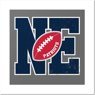 Big Bold New England Patriots Monogram Posters and Art